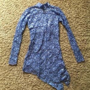 Blue Jazz Dance Costume